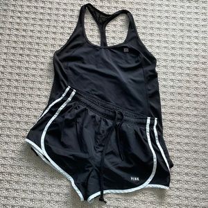 Bundling! VS sport tank top and pink running shorts.